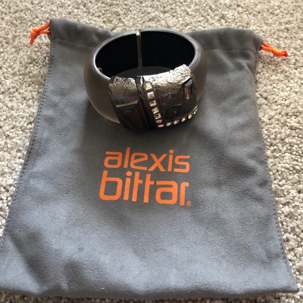 Alexis Bittar Gray and Black Bracelet